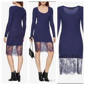 BCBG MaxAzria Livi Lace Hem Dress XS